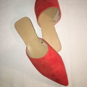 Orange Slip-on flats!